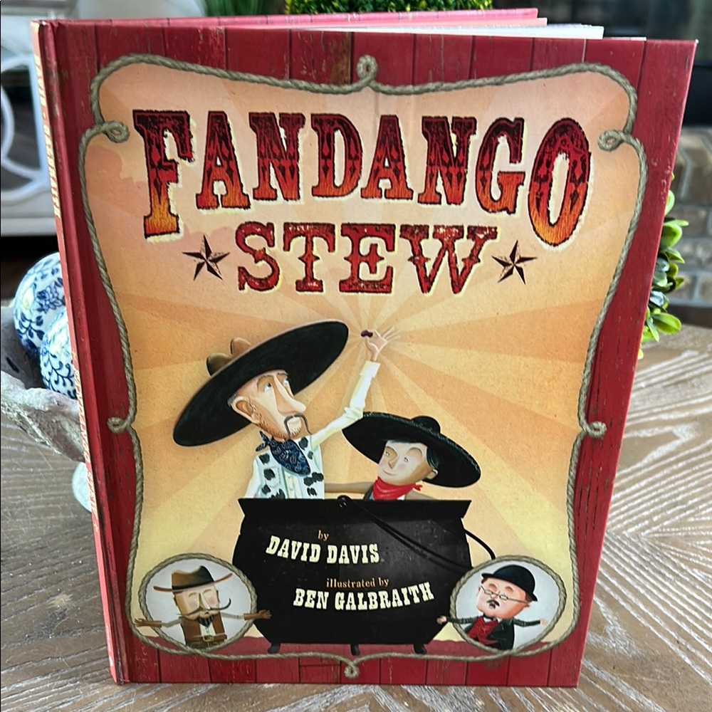 Classic Children’s Storybook Fandango Stew Hardcover Book Western Cowboy Story